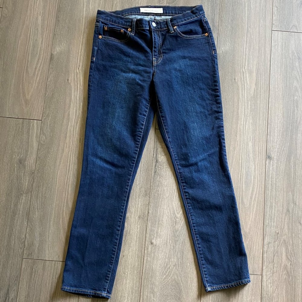 Gap 1969 Real Straight Jeans_Dark Wash